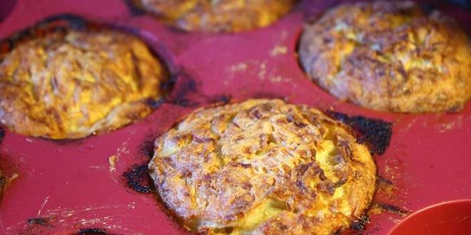 Рецепт маффинов из кабачков с грибами
