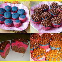 Маффины радужные