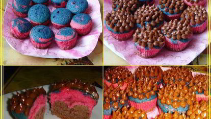 Рецепт Маффинов радужных