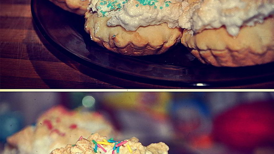 Рецепт маффинов с глазурью из белкового крема