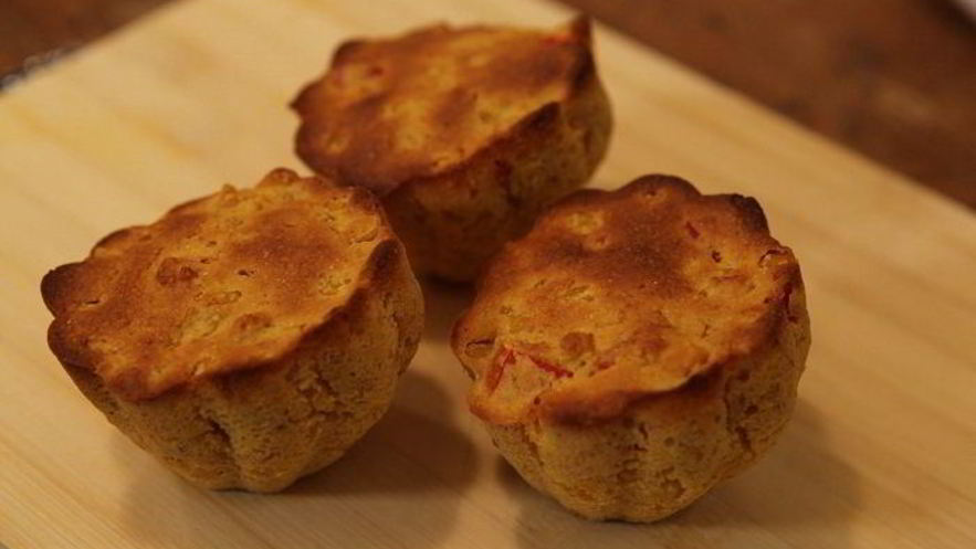 Рецепт маффинов с кукурузой и красным перцем