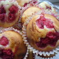 Маффины с малиной