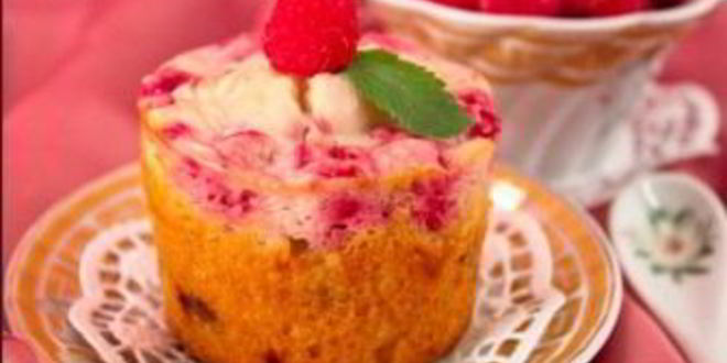 Рецепт маффинов с малиновым кремом