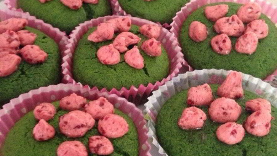 Рецепт маффинов со шпинатом и белым шоколадом