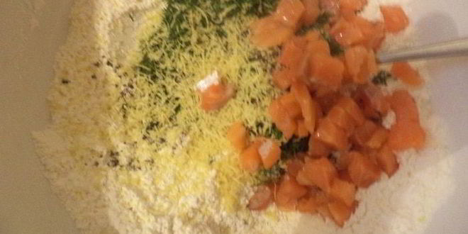 Рецепт маффинов со слабосоленой семгой