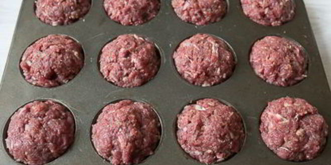 Рецепт мясных маффинов с перепелиным яйцом