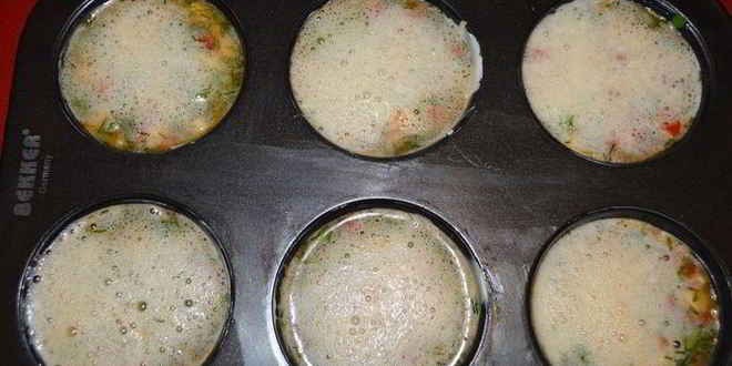 Рецепт омлетных маффинов