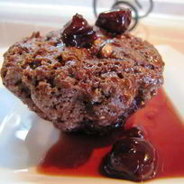 Шоколадно-орехово-вишневые маффины