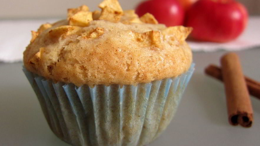 Рецепт яблочных маффинов без яиц