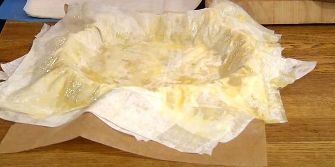 Рецепт манника из теста фило