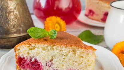 Рецепт Манника с малиной