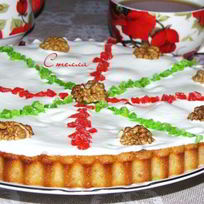 Рецепт Манника с цукатами и орехами на кукурузной муке