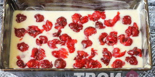 Рецепт манника с вишней