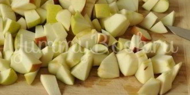 Рецепт манника с яблоками