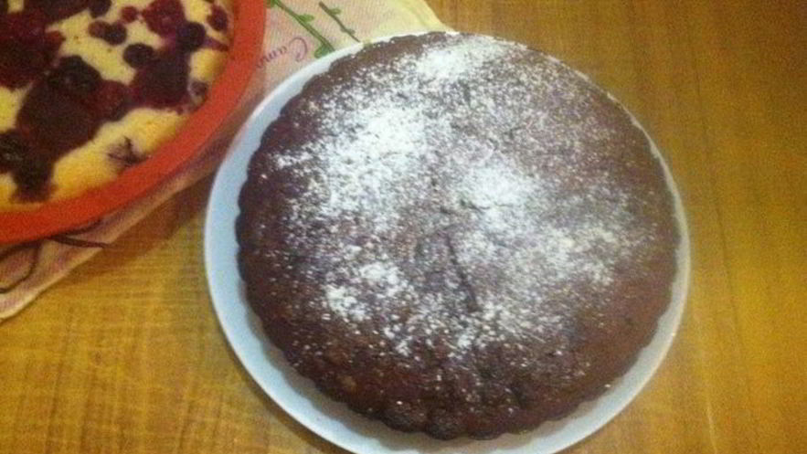 Рецепт манника шоколадного с халвой