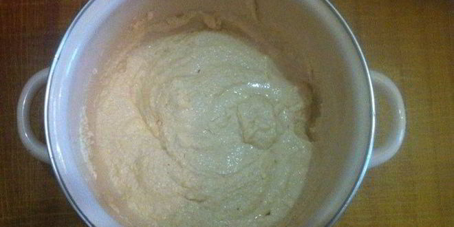 Рецепт манника шоколадного с халвой