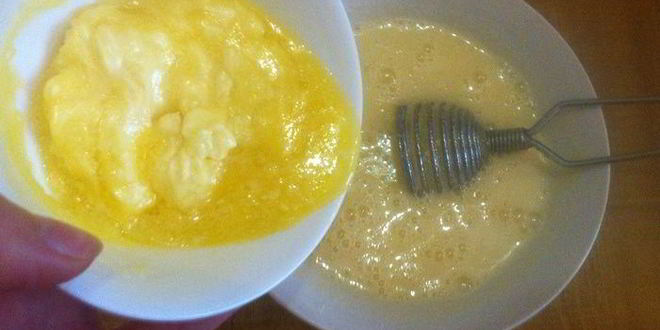 Рецепт манника шоколадного с халвой