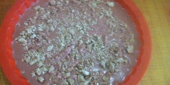 Рецепт манника шоколадного с халвой