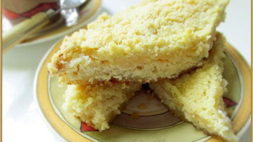 Рецепт насыпного творожного пирога-манника