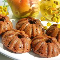 Рецепт Ржаных манников с грушами и яблоками