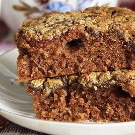 Рецепт Шоколадного манника с халвой