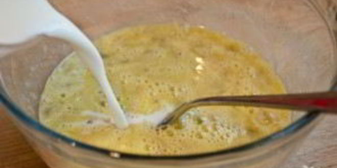 Рецепт банановых оладий на молоке