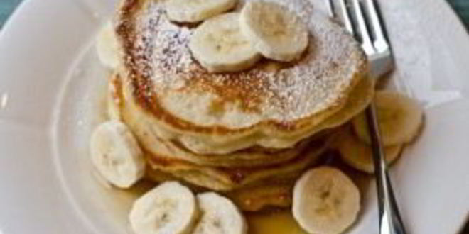 Рецепт банановых оладий на молоке