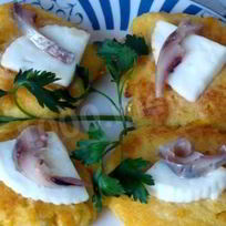 Рецепт Кукурузных оладий с сыром Моцарелла