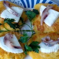 Рецепт Кукурузных оладий с сыром Моцарелла