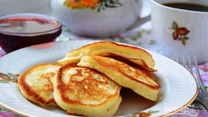 Рецепт оладушек из простокваши