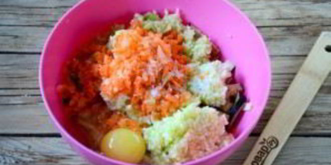 Рецепт оладий из баклажанов и кабачков