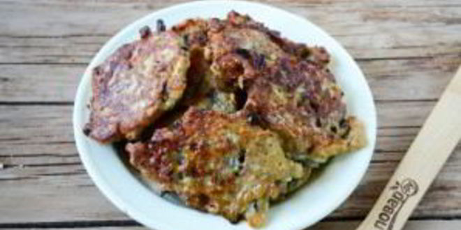 Рецепт оладий из баклажанов и кабачков