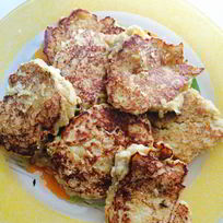 Оладьи с яблоками