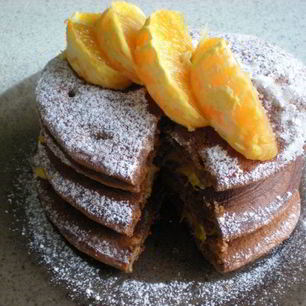 Рецепт Вдвойне шоколадные оладьи