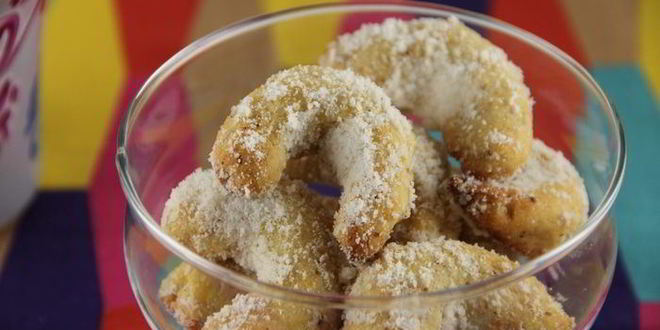 Рецепт кокосово-ванильных рогалики