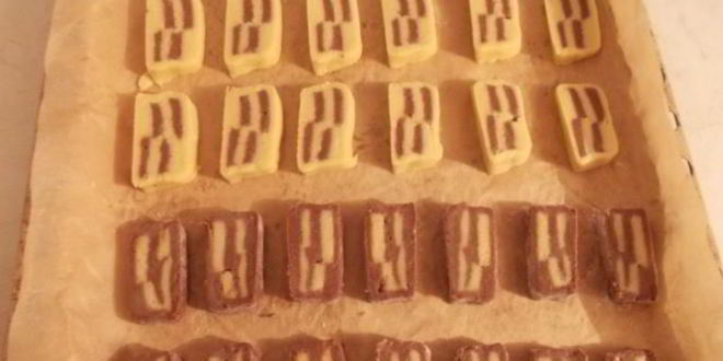 Рецепт шахматного печенья