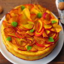 Рецепт Итальянского пирога с персиками