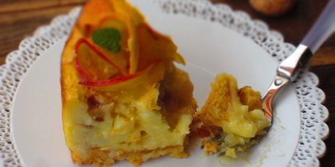 Рецепт итальянского пирога с персиками