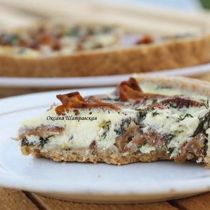 Рецепт Киша с лисичками