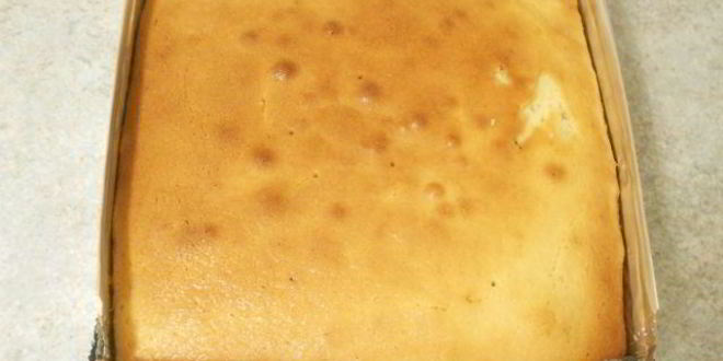 Рецепт квадратного кекса с белым шоколадом и ягодами