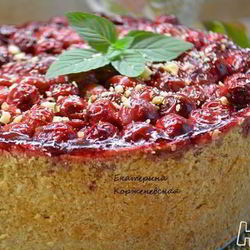 Рецепт Немецкого творожного пирога с вишней