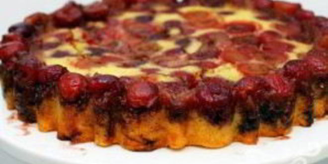 Рецепт перевернутого вишневого пирога