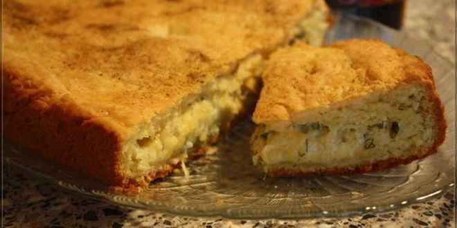 Рецепт пирога на твороге с сыром