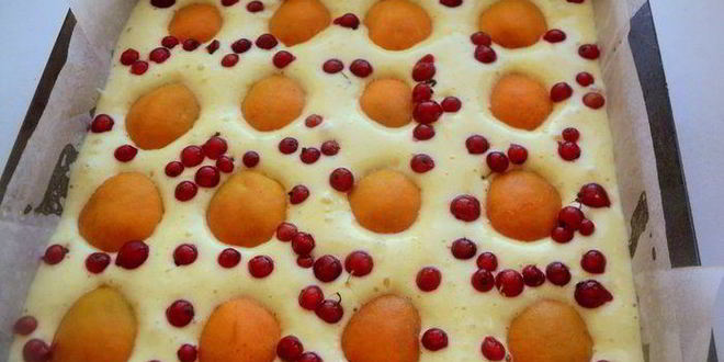 Рецепт пирога с абрикосами