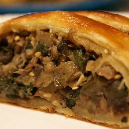 Рецепт Пирога с баклажаном и мятой