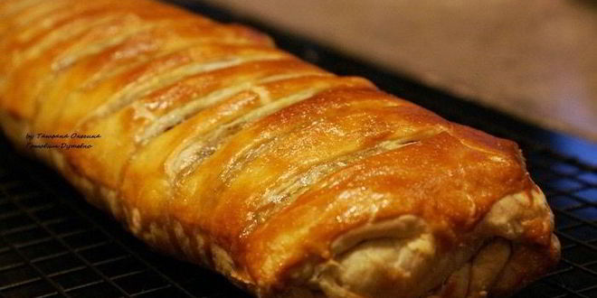 Рецепт пирога с баклажаном и мятой