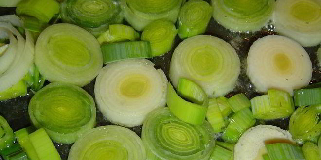 Рецепт пирога с луком-пореем