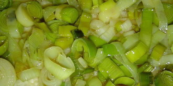 Рецепт пирога с луком-пореем