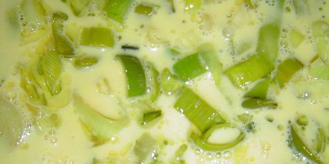 Рецепт пирога с луком-пореем