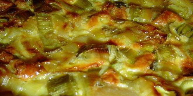 Рецепт пирога с луком-пореем